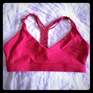 Lorna Jane Pink Sports Bra Top Size Xsmall